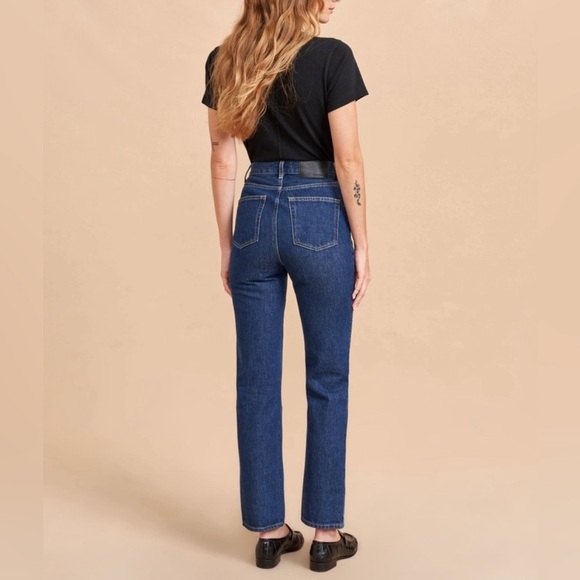 La Ligne Molly‎ High Rise Straight Jeans Women’s Size 32 Benjamin Blue Sample - Picture 2 of 13